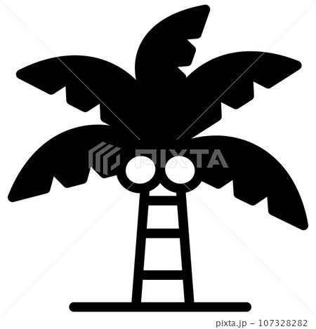 ヤシの木　アイコン 107328282