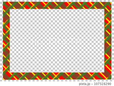 Christmas-colored checkered frame material for crayon postcards Christmas-colored checkered frame material for crayon postcards 107328290