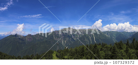 北アルプスのパノラマ風景 北アルプスのパノラマ風景 107329372
