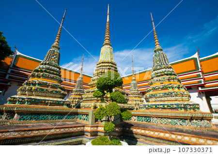 Buddhist temple Wat Pho beautiful pagoda travel place 107330371