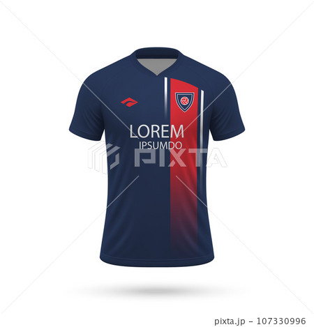 3d realistic soccer jersey in PSG style, shirt template football kit 2023 3d realistic soccer jersey in PSG style, shirt template football kit 2023 107330996