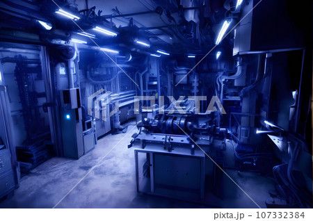 薄暗いバイオハザードチックな空間　10 107332384