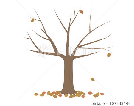 落葉した木のイラスト 107333446