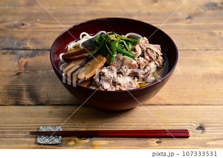 豚肉と椎茸、茄子のあったかい素麺 107333531