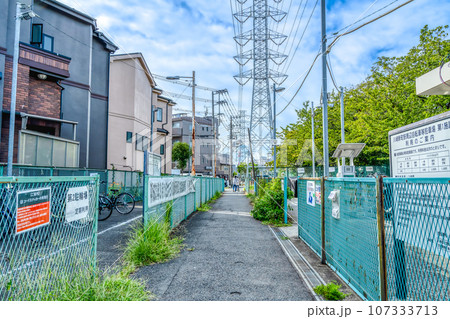 川崎市の都市風景 川崎新町駅 川崎市の都市風景 川崎新町駅 107333713