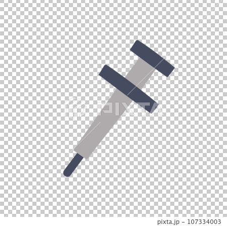 注射器のイラスト 注射器のイラスト 107334003