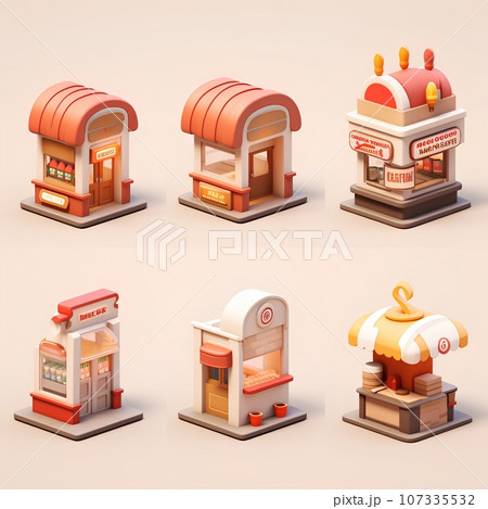 コルクの可愛いショップ(3Dピクト) コルクの可愛いショップ(3Dピクト) 107335532