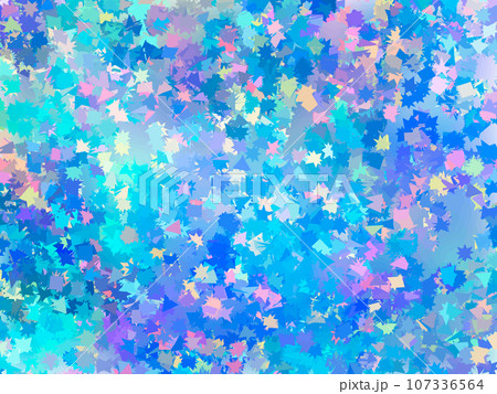 Unicorn background with rainbow shapes and colors. Fantasy gradient backdrop with hologram. Vector illustration for poster, brochure, invitation, cover book, catalog, etc. 107336564