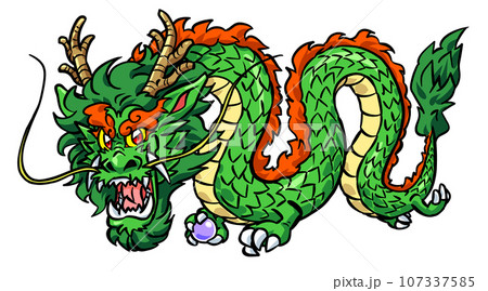 龍のイラスト素材 [107337585] - PIXTA