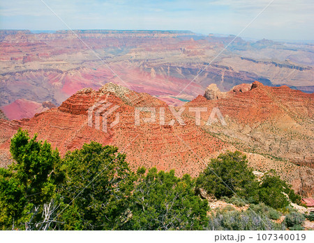 Blue Sky Day At The Grand Canyon Arizona on film Blue Sky Day At The Grand Canyon Arizona on film 107340019