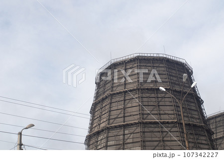 Large pipes for cooling in the factory 107342227