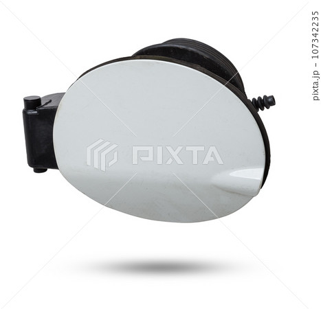gas tank cover spare part for sale at a car service or at an auto-parsing. 107342235