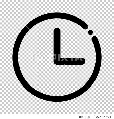 時計のアイコン 107346294