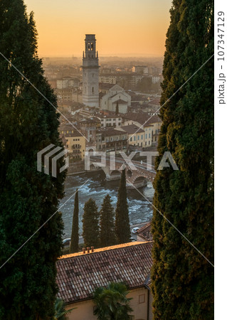 Old town of Verona, Italy 107347129