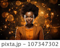 African businesswoman. Generated with AI 107347302