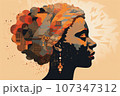 Black woman. Generated with AI 107347312