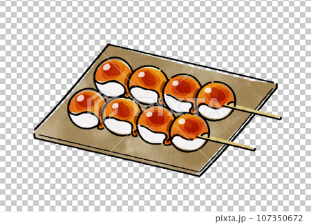 Mitarashi dumpling  107350672