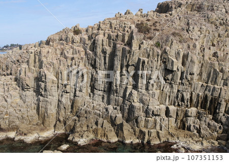 越前海岸　東尋坊の崖 107351153