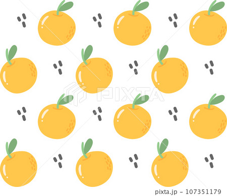 cute orange geometric shapes minimal retro pattern seamless. Ideal for fashion and textile design. Perfect for adding a touch of elegance to your projects 107351179