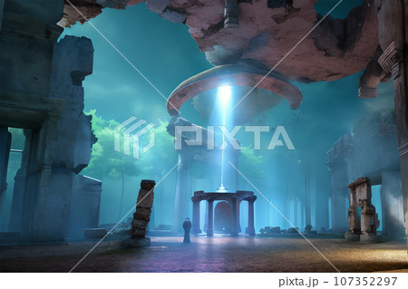 AI生成画像/古代遺跡のイメージ 4 AI生成画像/古代遺跡のイメージ 4 107352297