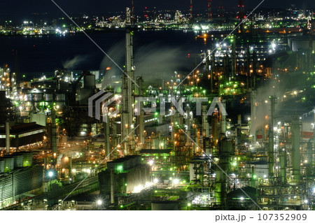 四日市工場夜景 四日市工場夜景 107352909