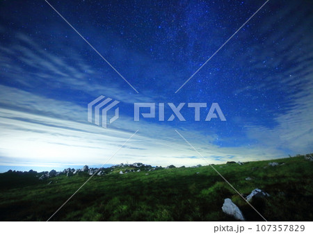 四国カルスト 天狗高原 星景 四国カルスト 天狗高原 星景 107357829
