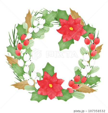 Christmas wreath 107358532
