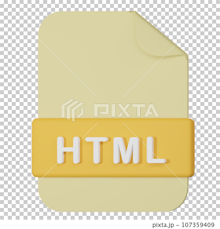 html filename extension 3d icon html filename extension 3d icon 107359409