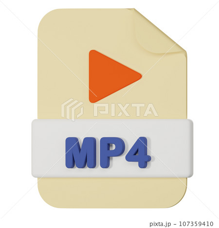 mp4 filename extension 3d icon mp4 filename extension 3d icon 107359410