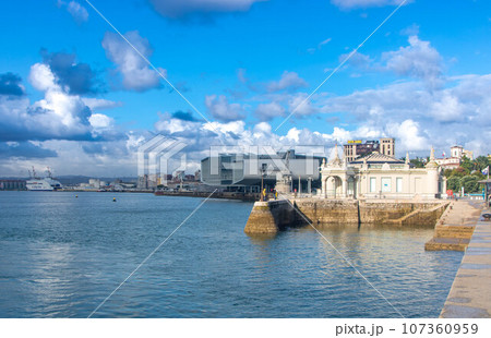 Waterfront of Santander in Spain 107360959