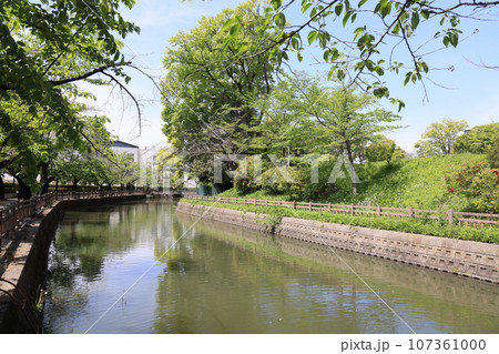 群馬県邑楽郡大泉町の小泉城址の風景 群馬県邑楽郡大泉町の小泉城址の風景 107361000