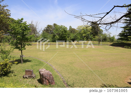 群馬県邑楽郡大泉町の小泉城址の風景 群馬県邑楽郡大泉町の小泉城址の風景 107361005