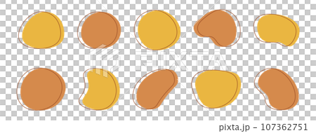 Cute abstract loose frame Fluid shape Fluid Set of cute abstract Cute abstract loose frame Fluid shape Fluid Set of cute abstract 107362751