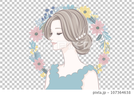 女性插畫素材 女性插畫素材 107364638