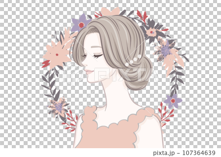 女性插畫素材 女性插畫素材 107364639