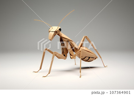 可愛いカマキリくん（3Dピクト） 107364901