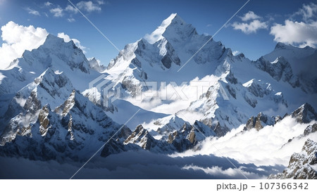 雪山の風景 107366342