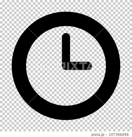 clock icon black 107366898