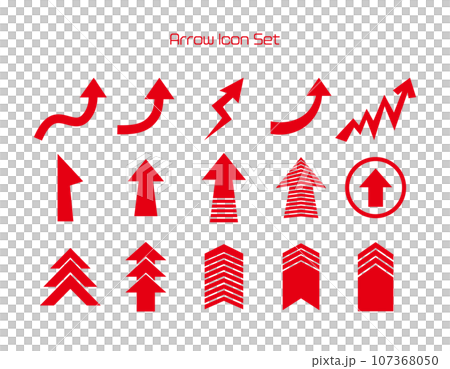 Arrow icons pointing up, down, left, right 107368050