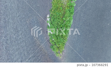 空撮 鬼怒川を空から撮影 空撮 鬼怒川を空から撮影 107368291