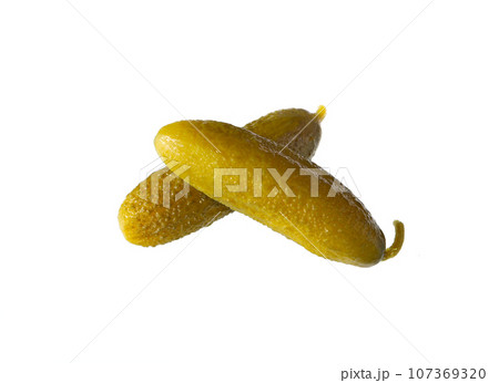 Pickled, marinated cucumbers Pickled, marinated cucumbers 107369320
