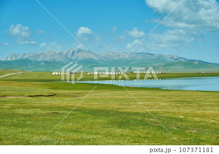 Son Kul mountain lake 107371181