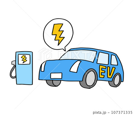 EV車のイメージイラスト 107371335