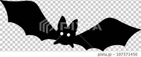 羽根が動かせる○おしゃれでかわいい耳の大きい手書き風一匹で飛ぶコウモリのハロウィンベクターイラスト 羽根が動かせる○おしゃれでかわいい耳の大きい手書き風一匹で飛ぶコウモリのハロウィンベクターイラスト 107371450