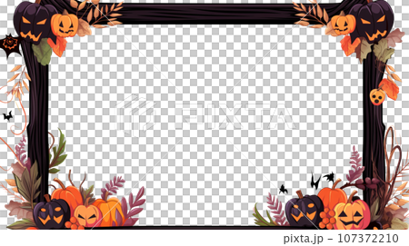 Halloween decorative frame α-less Halloween decorative frame α-less 107372210