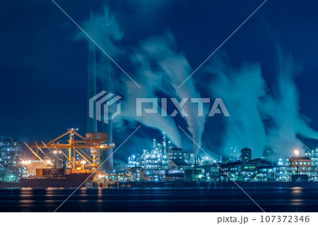 【山口県】周南コンビナート工場夜景を撮影 【山口県】周南コンビナート工場夜景を撮影 107372346