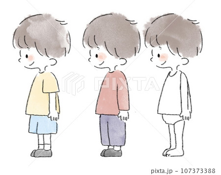 色んな服装の男の子 107373388