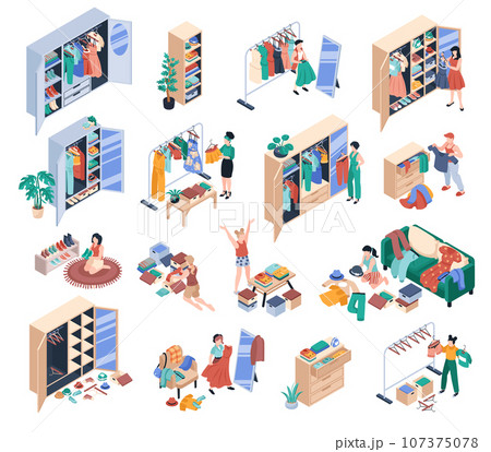 Wardrobe Organization Set 107375078