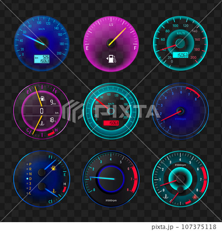 Speedometer Realistic Set 107375118