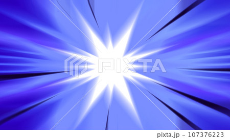 画面中央が強く光る青い背景_4Kサイズ 107376223
